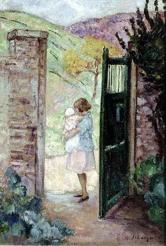 Girl By The Gate A4 Photo Print