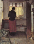 Girl In The Kitchen 1 Anna Ancher Impressionism European A4 Photo Print