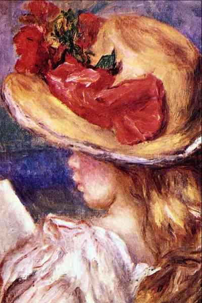 Girl Reading2 by Renoir Impressionism A4 Photo Print