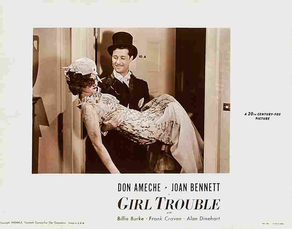 Girl Trouble 1942 09  film star poster A4 Photo Print
