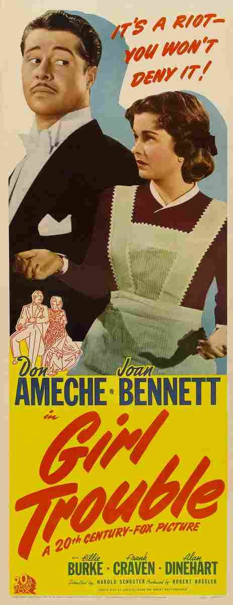 Girl Trouble 1942 10  film star poster A4 Photo Print