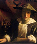 Girl With A Flute Vermeer A4 Photo Print