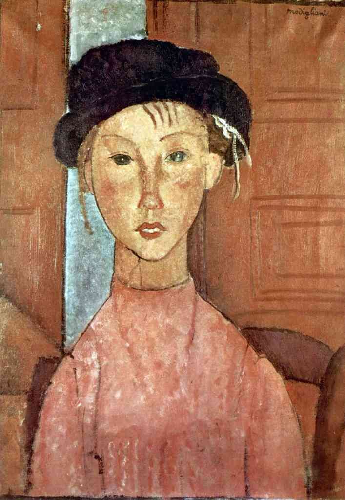 Girl With Hat Modigliani A4 Photo Print