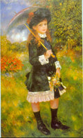 Girl With Parasol Renoir Impressionism A4 Photo Print