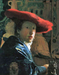 Girl With Red Hat Vermeer A4 Photo Print