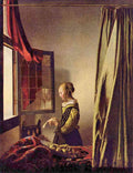 Girls At The Open Window Vermeer A4 Photo Print