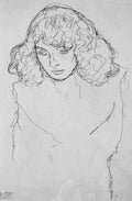 Girls Head Klimt A4 Photo Print