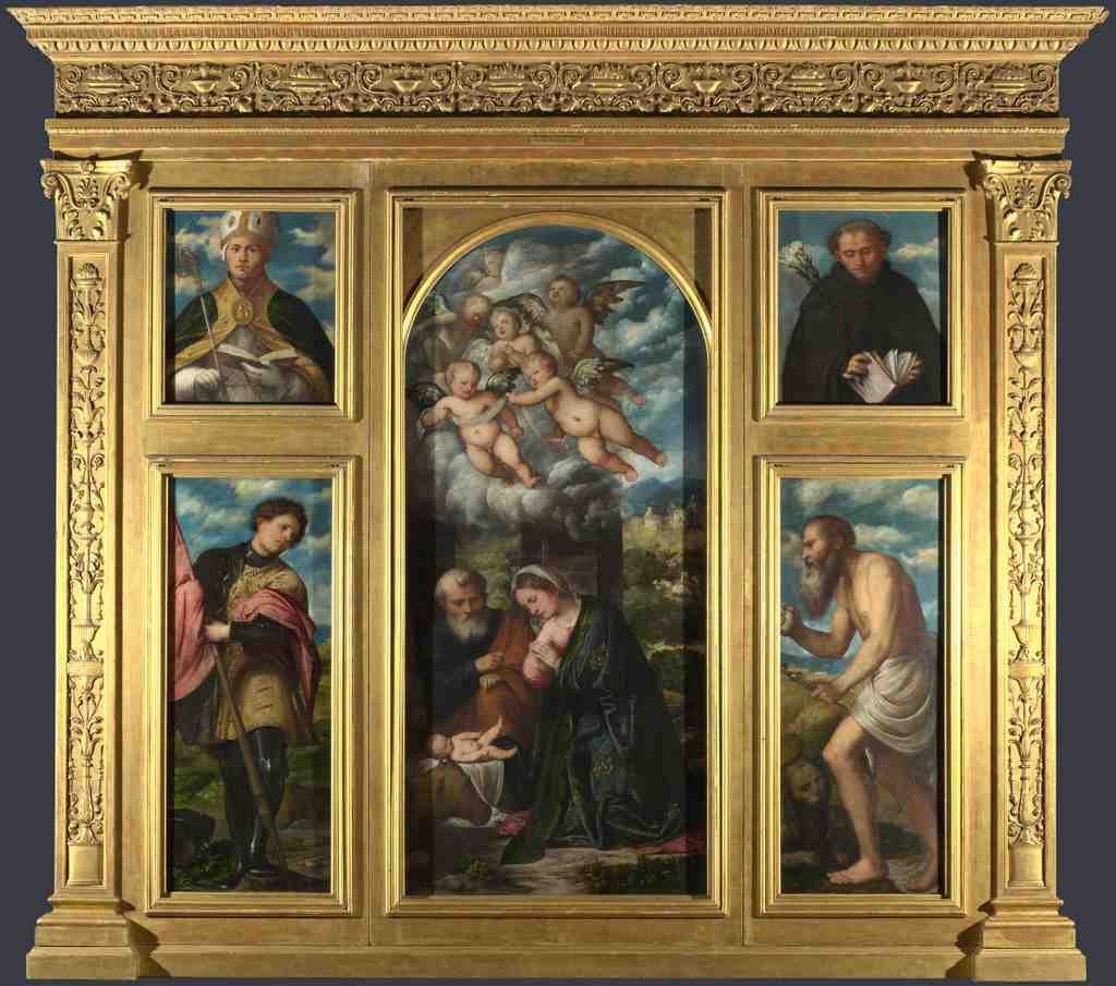Girolamo Romanino High Altarpiece, S. Alessandro, Brescia A4 Photo Print