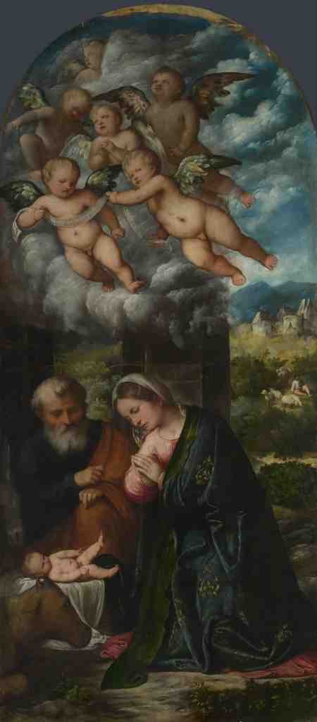Girolamo Romanino The Nativity A4 Photo Print