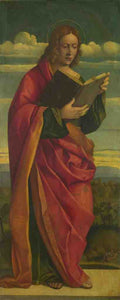 Girolamo da Santacroce A Youthful Saint Reading A4 Photo Print