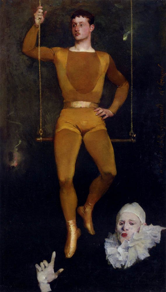 Giron Charles Le Trapeziste Et La Clown Art A4 Photo Print