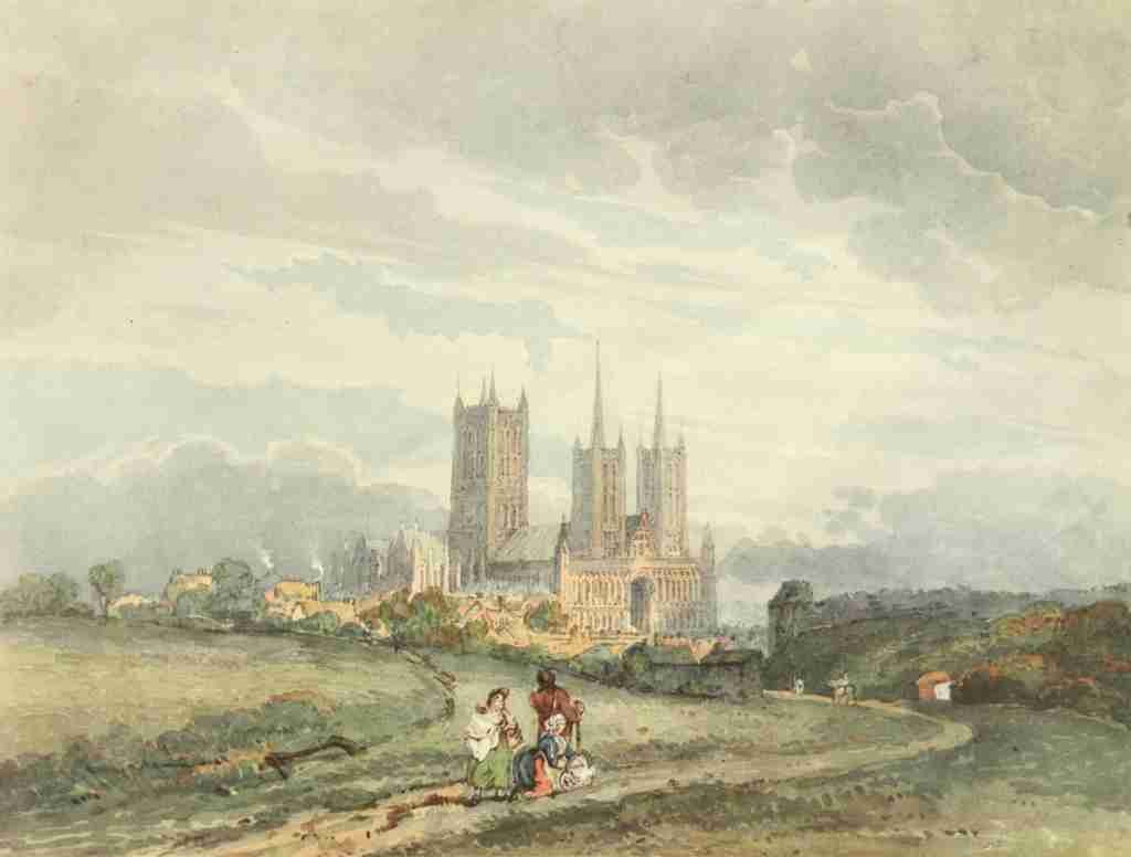 Girtin Thomas 1775 1802 59 1921 Lincoln Cathedral A4 Photo Print