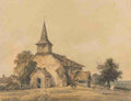 Girtin Thomas 1775 1802 Chapel Church Surrey c1799 A4 Photo Print