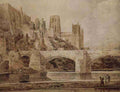 Girtin Thomas 1775 1802 Durham Cathedral & Bridge Vintage A4 Photo Print