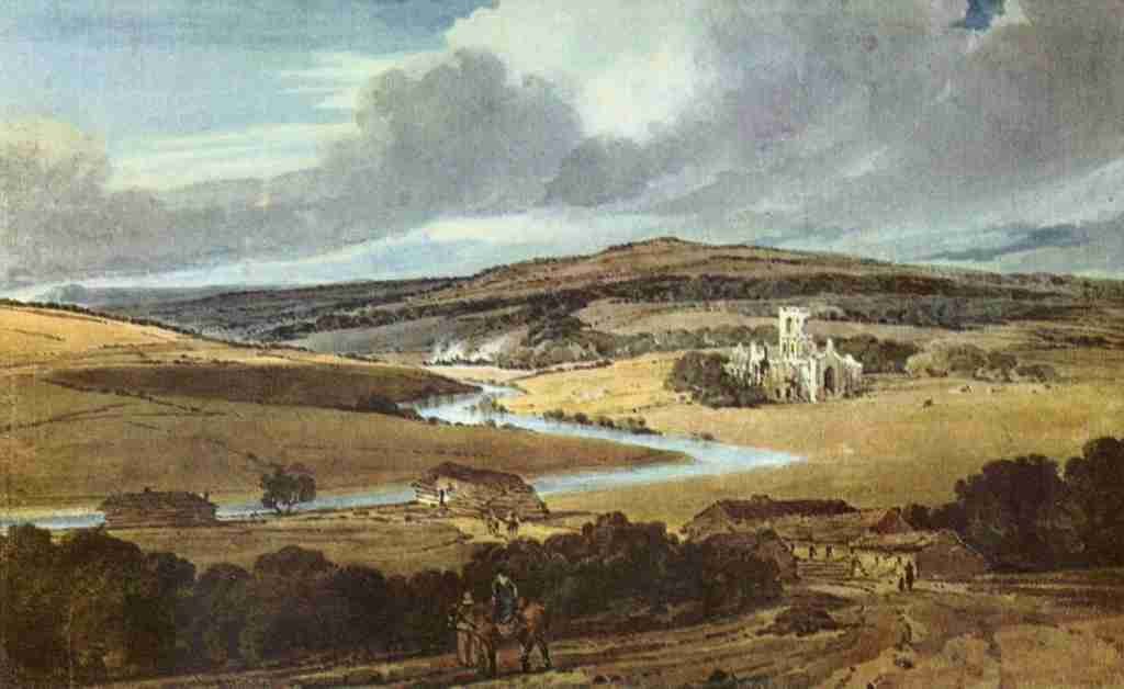 Girtin Thomas 1775 1802 Kirkstall Abbey Yorkshire A4 Photo Print