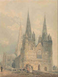 Girtin Thomas 1775 1802 Lichfield Cathedral Staffordshire 1794 A4 Photo Print