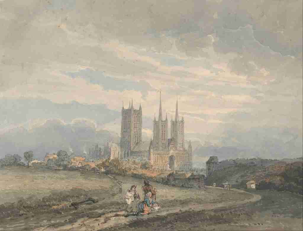 Girtin Thomas 1775 1802 Lincoln Cathedral c1795 A4 Photo Print