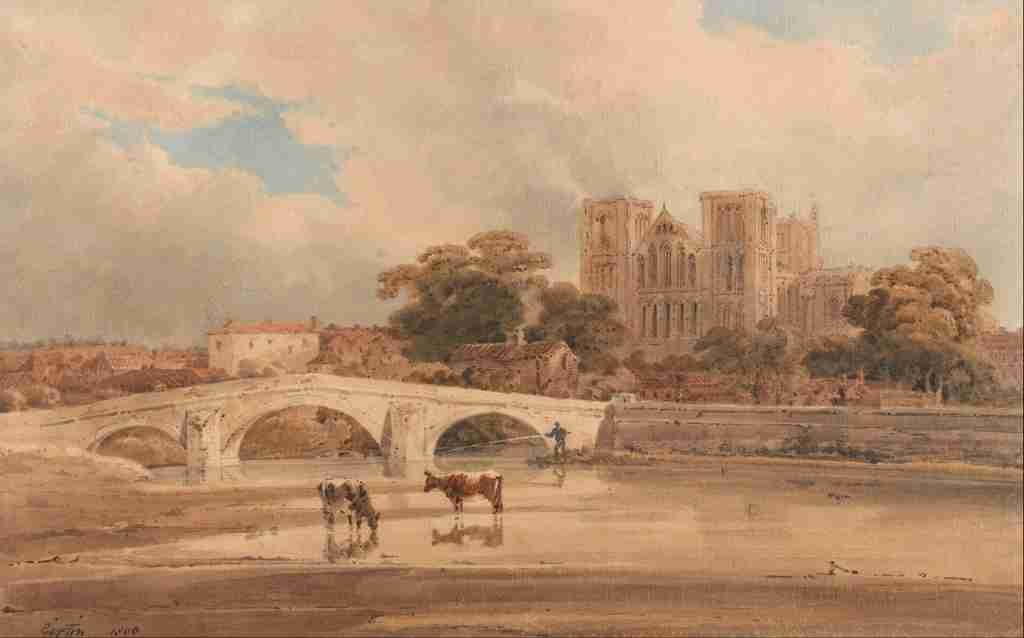 Girtin Thomas 1775 1802 Ripon Minster York 1800 A4 Photo Print