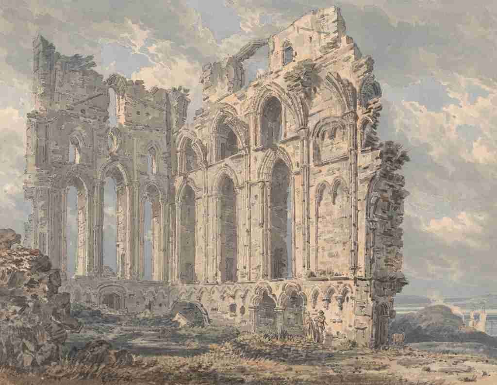 Girtin Thomas 1775 1802 Tynemouth Priory Northumberland c1793 A4 Photo Print
