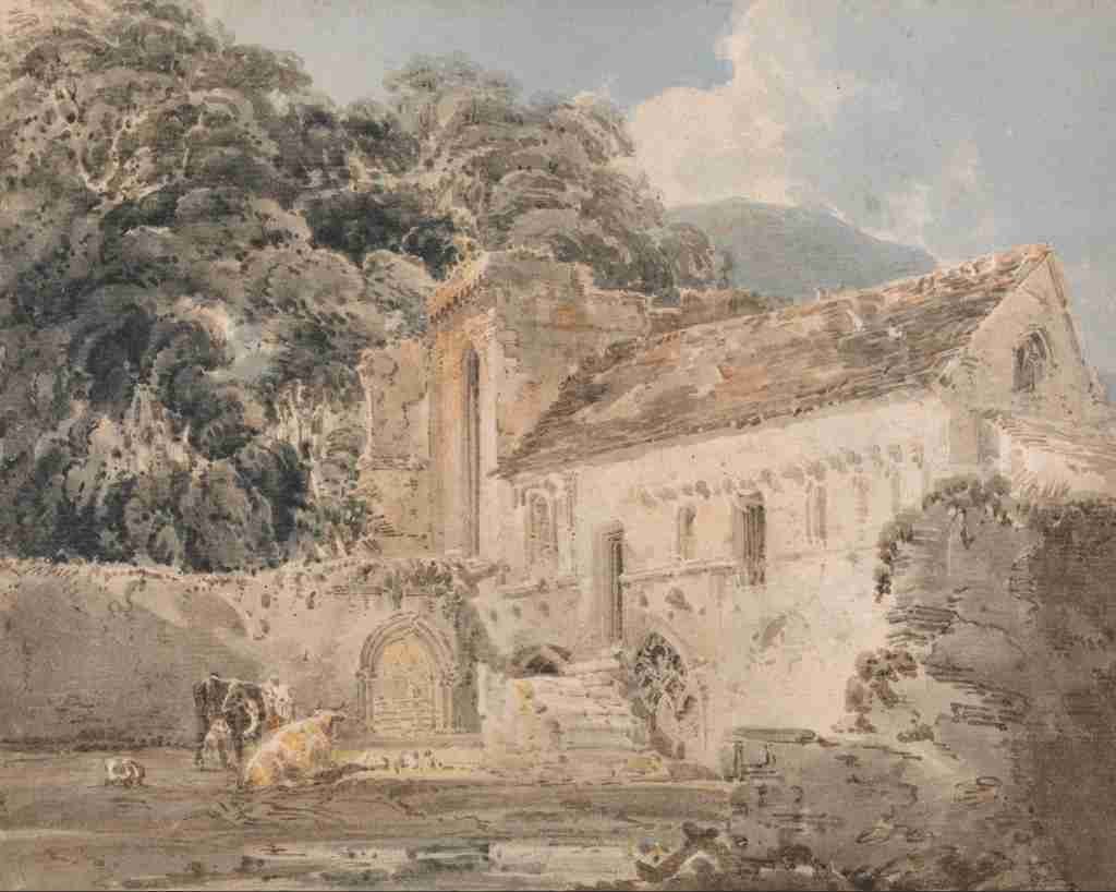 Girtin Thomas 1775 1802 Valle Crucis Abbey Denbighshire c1799 A4 Photo Print