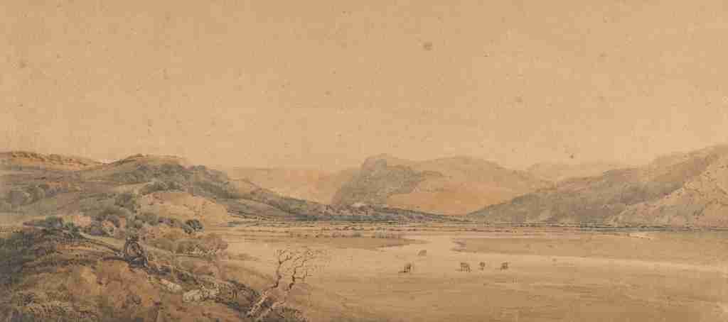 Girtin Thomas 1775 1802 Valley of the Conway c1800 A4 Photo Print