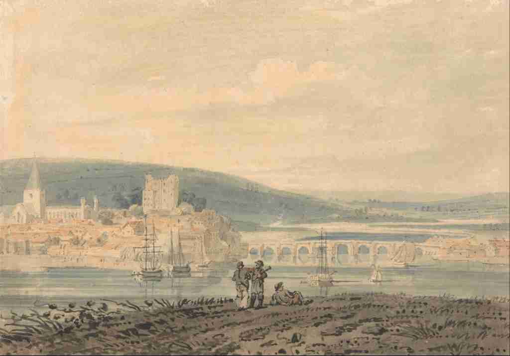 Girtin Thomas 1775 1802 View of Rochester 1791 A4 Photo Print