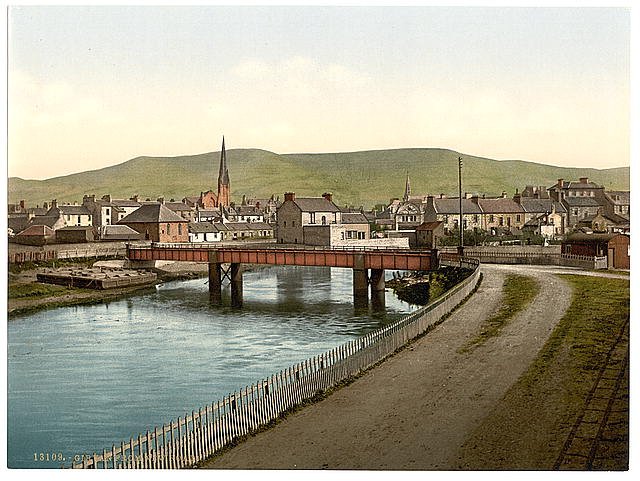 Girvan from New Road Vintage A4 Photo Print