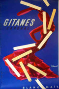 Gitanes by Villemot Vintage Advert A4 Photo Print