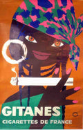 GitanesbyLeforOpeno Vintage Advert A4 Photo Print