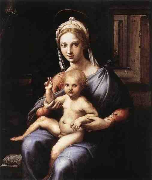 Giulio Romano Madonna And Child 5 A4 Photo Print