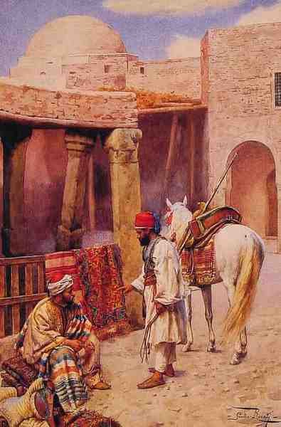 Giulio Rosati The Carpet Seller 5 A4 Photo Print