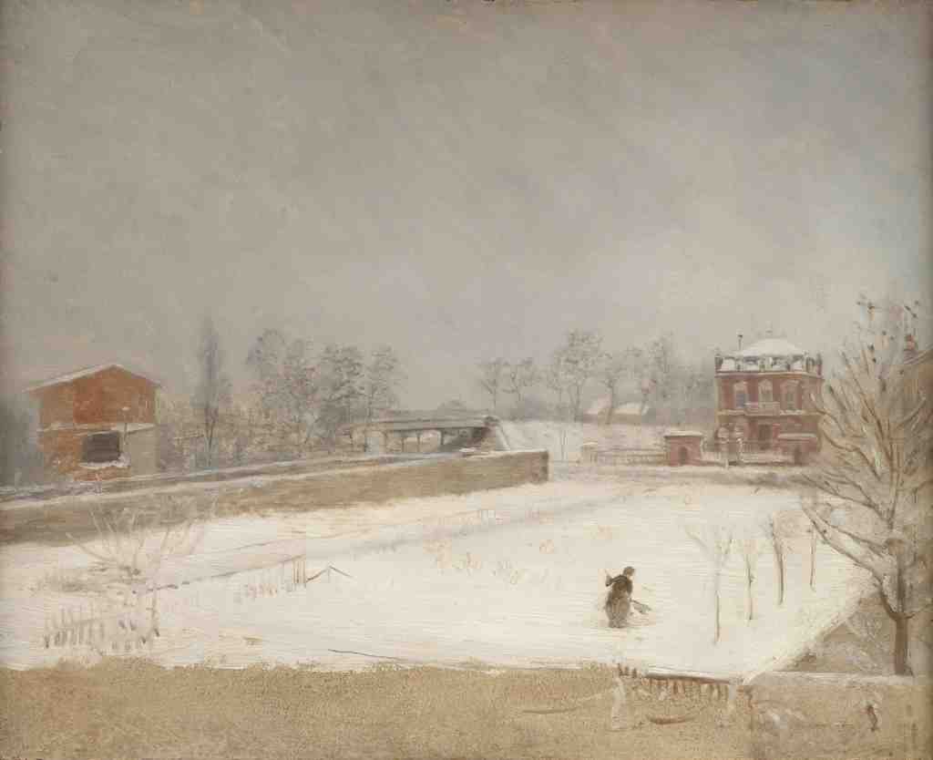 Giuseppe De Nittis Winter Landscape A4 Photo Print