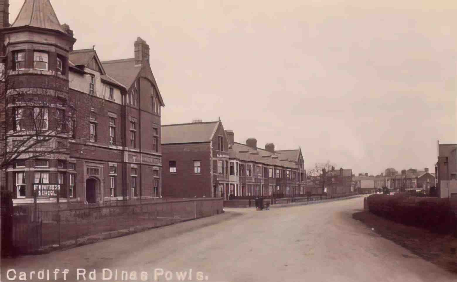 Glamorgan Dinas Powis Cardiff Road Vintage A4 Photo Print