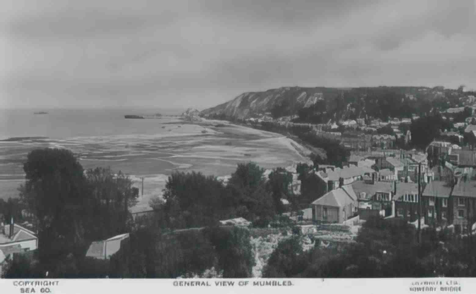 Glamorgan Swansea Mumbles General View 1934 Vintage A4 Photo Print
