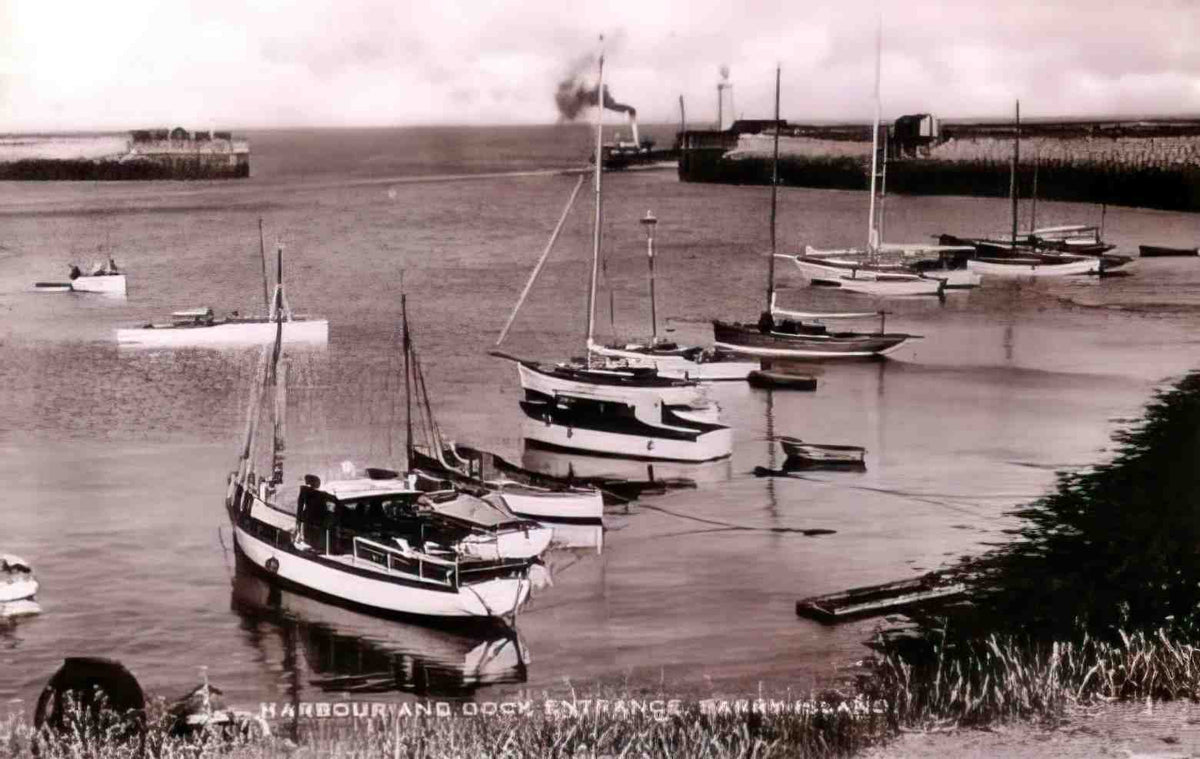 Glamorganshire Barry Island Dock & Harbour Vintage A4 Photo Print