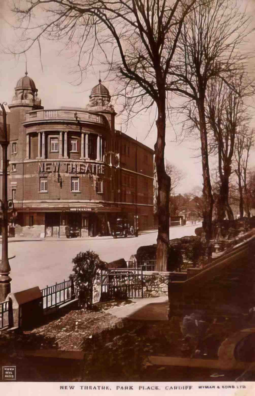 Glamorganshire Cardiff Park Place New Theatre Vintage A4 Photo Print