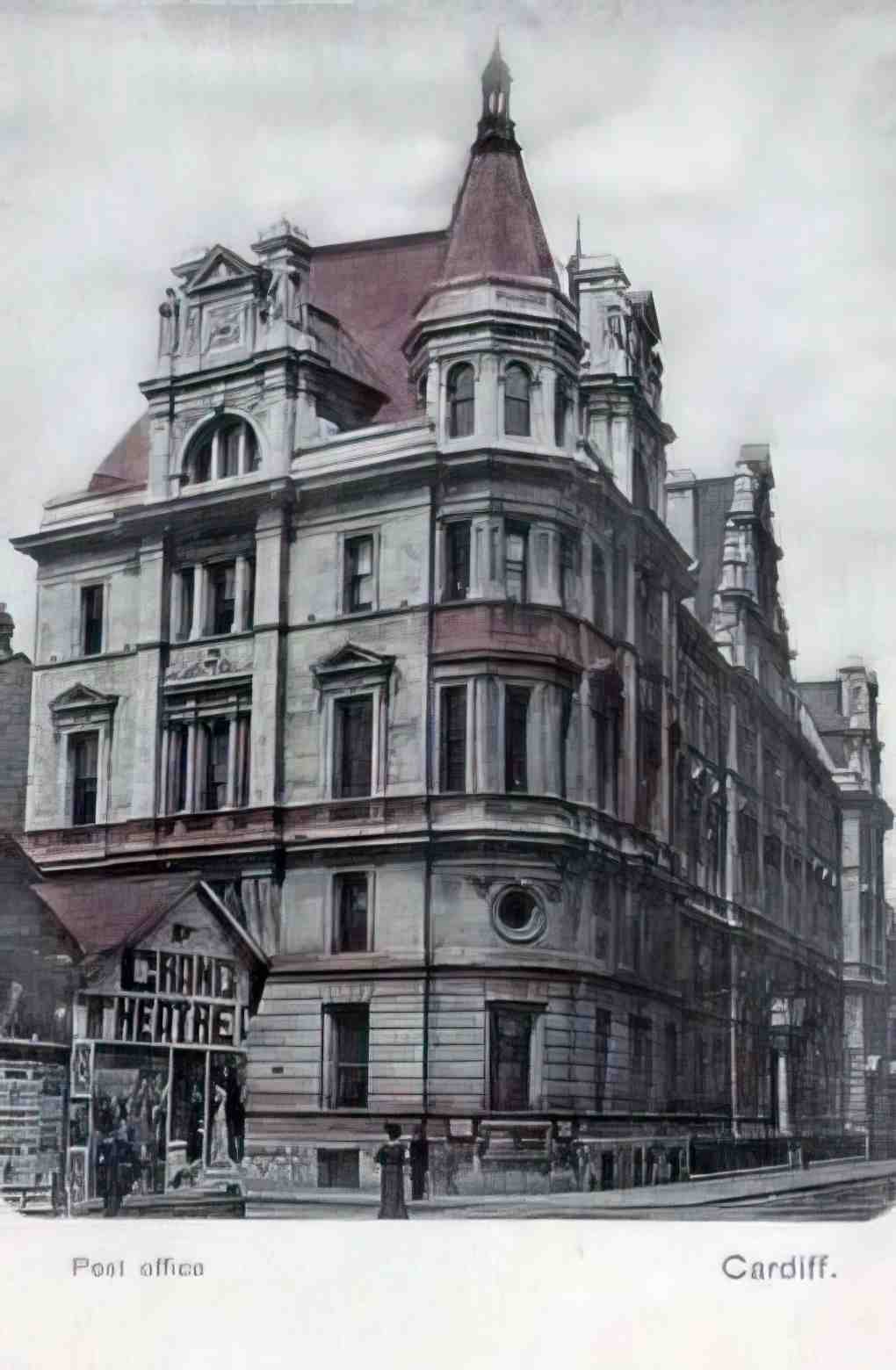 Glamorganshire Cardiff Post Office Vintage A4 Photo Print