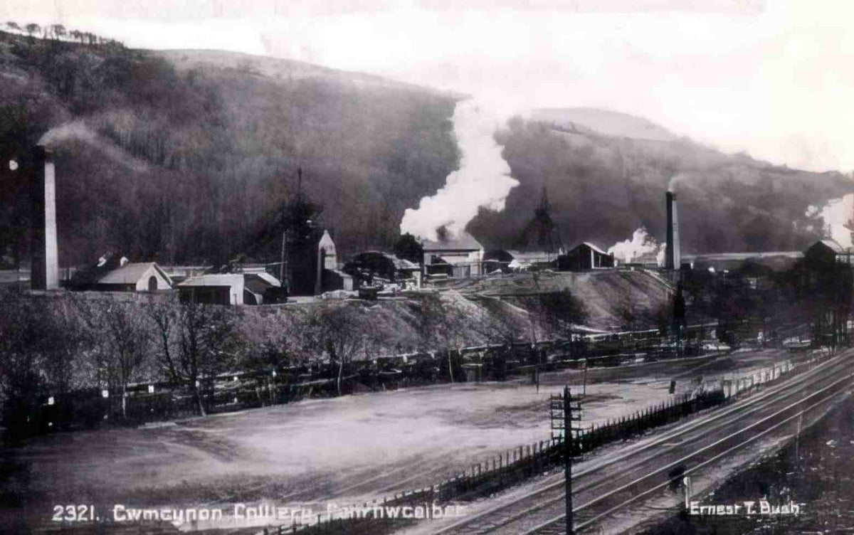 Glamorganshire Penrhiwceibr Cwmcynon Colliery 1910s Vintage A4 Photo Print