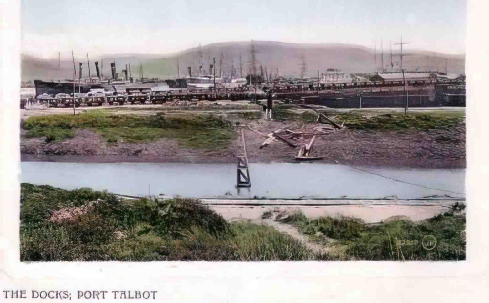 Glamorganshire Port Talbot The Docks 1900s Vintage A4 Photo Print