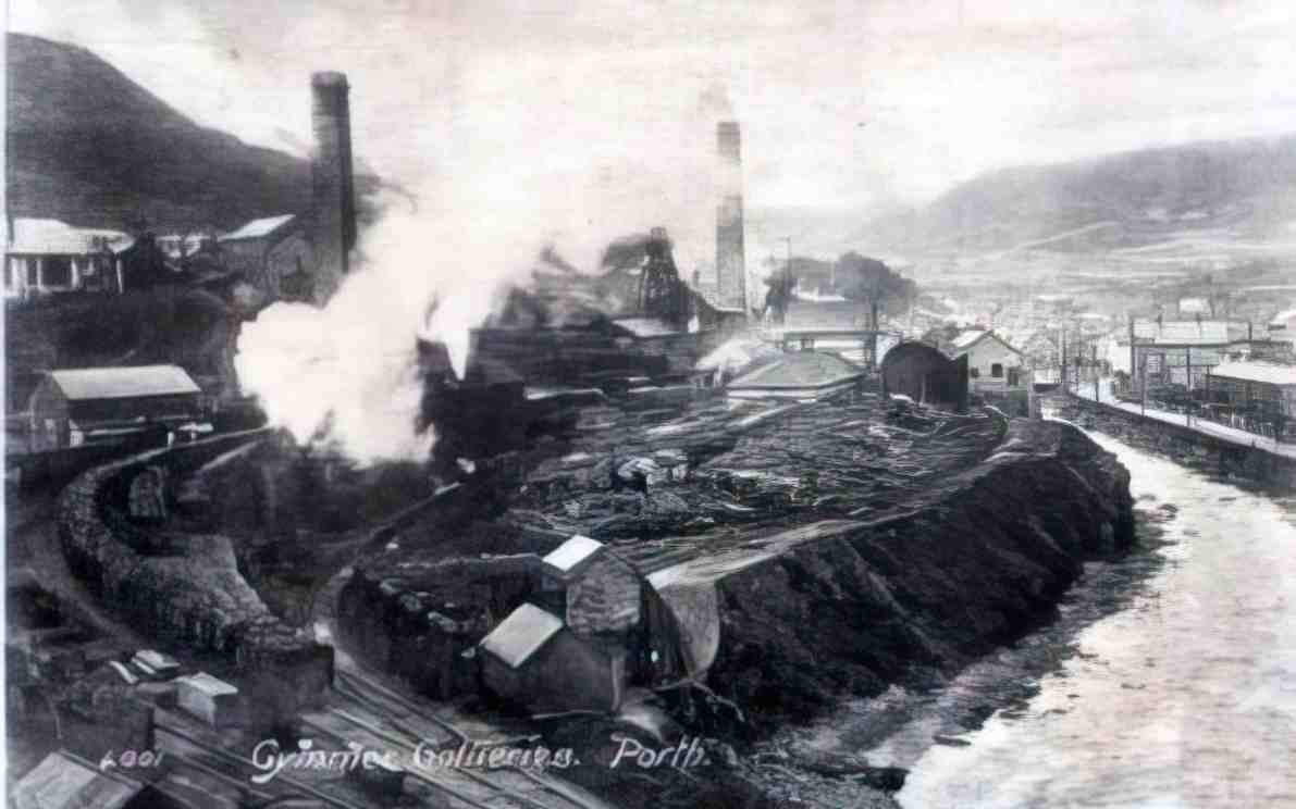 Glamorganshire Rhondda Cymmer Colliery Vintage A4 Photo Print