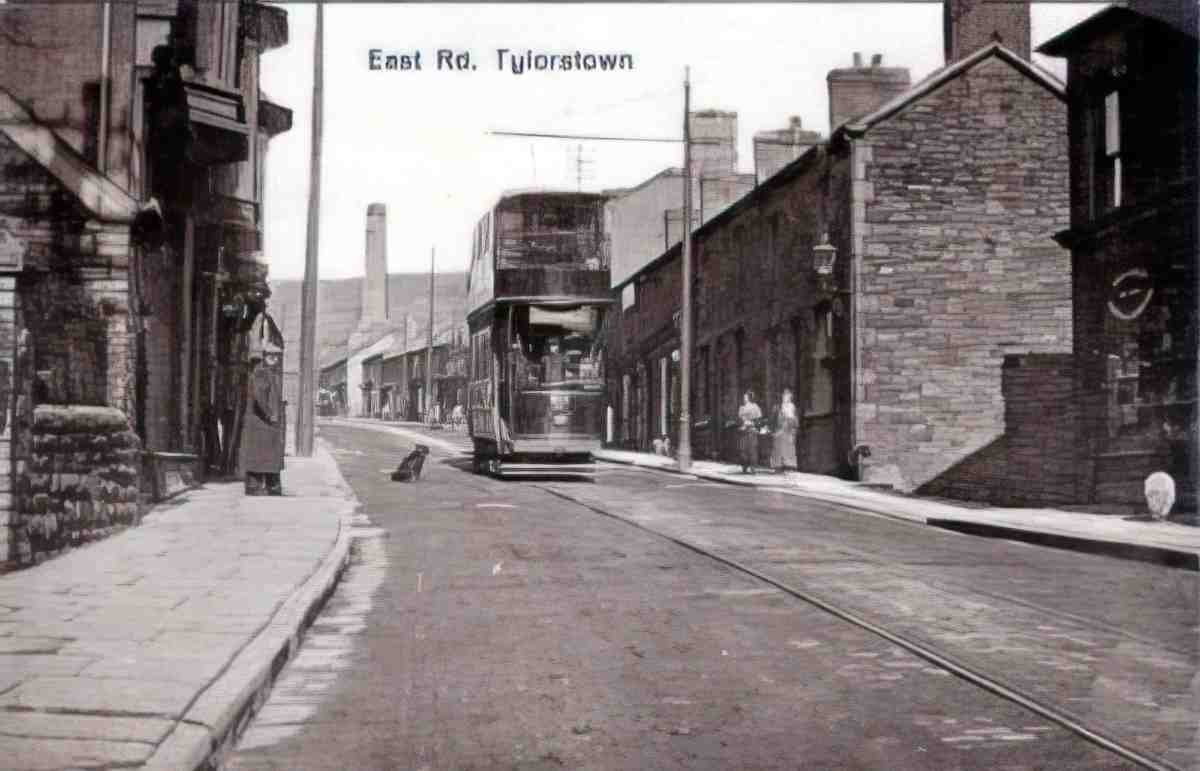 Glamorganshire Rhondda Tylorstown East Road Vintage A4 Photo Print