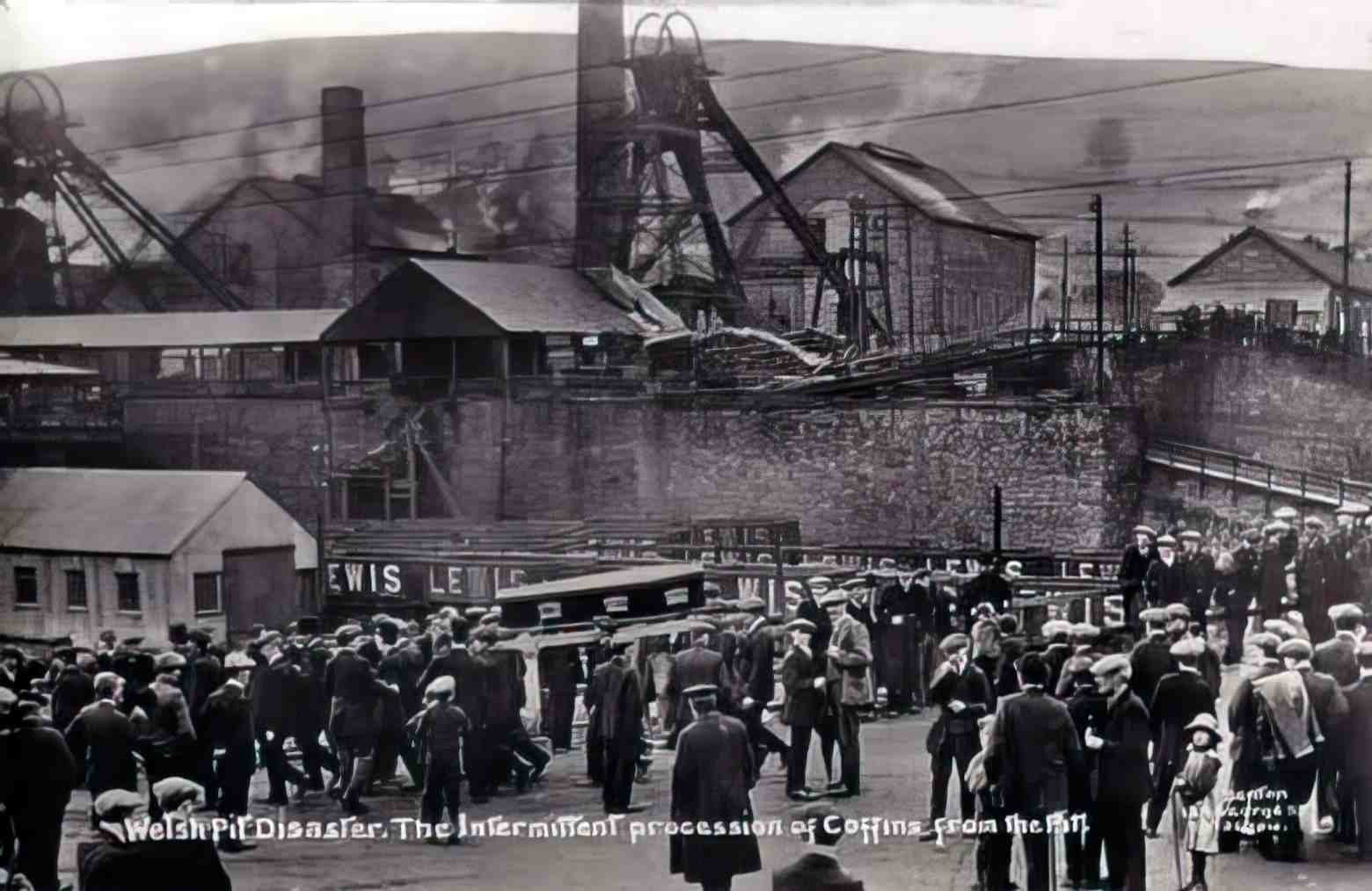 Glamorganshire Senghenydd Mine Disaster Vintage A4 Photo Print