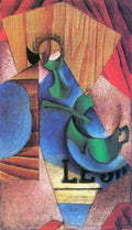 Glass Cup And Newspaper Juan Gris Abstract Art A4 Photo Print