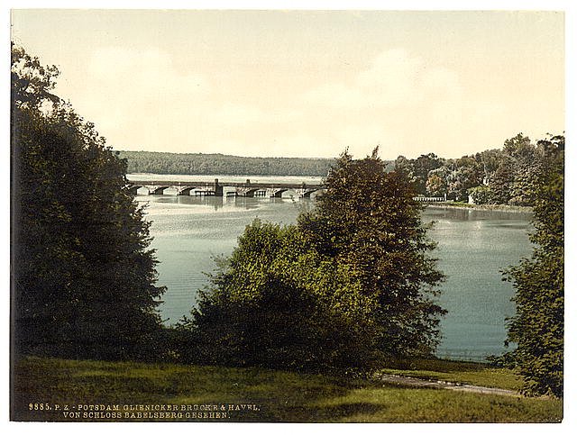 Gleinicker Bridge Potsdam Berlin Vintage A4 Photo Print