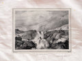 Glencroe Falls Scotland Pernot 1827 1 Vintage A4 Photo Print