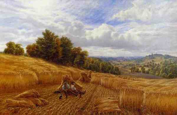Glending Alfred Augustus Resting From The Harvest A4 Photo Print
