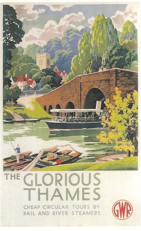 Glorious Thames Advert A4 Photo Print