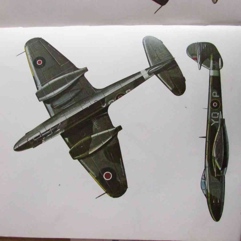 Gloster Meteor II UK 1945 A4 Photo Print