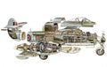 Gloster Meteor cutaway A4 Photo Print