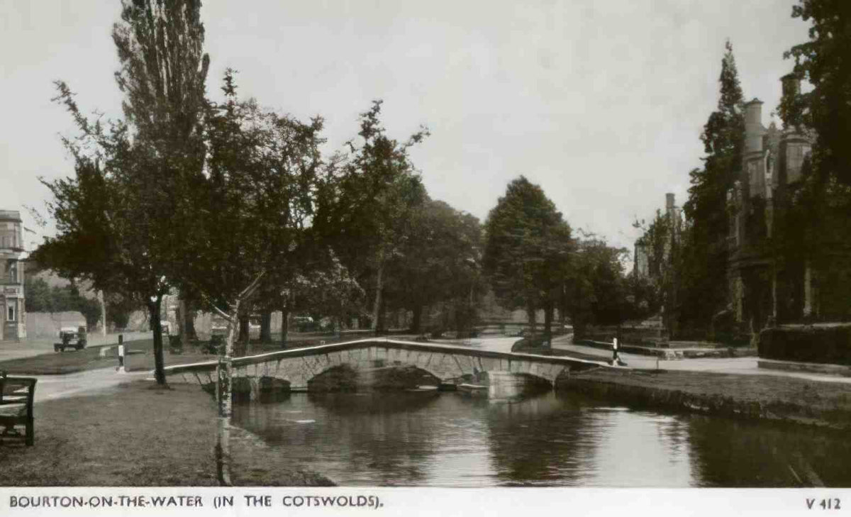Gloucestershire BourtonontheWater Vintage A4 Photo Print